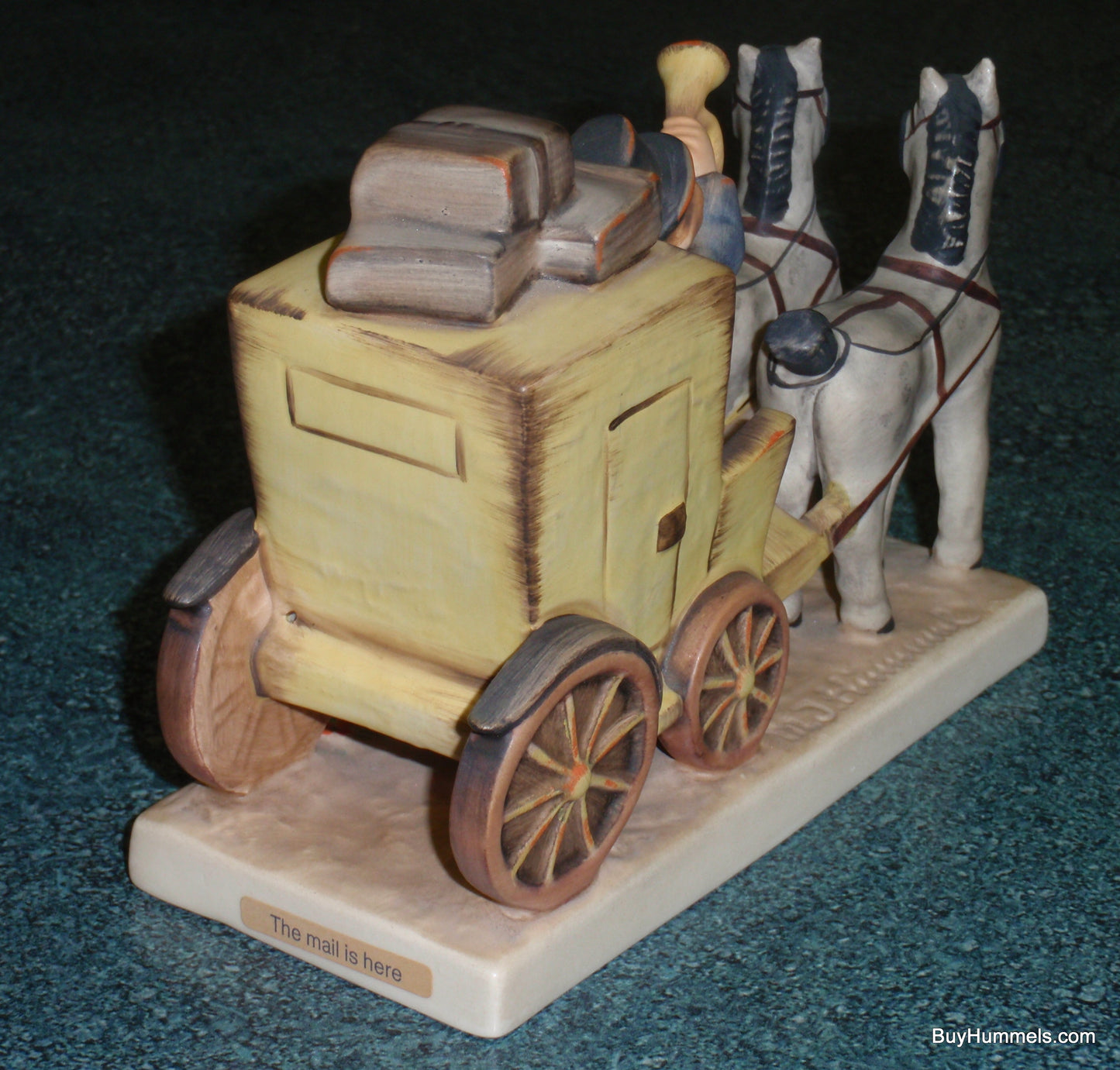 "The Mail Is Here" Goebel Hummel Figurine #226 Mailman With Horse Drawn Carriage!