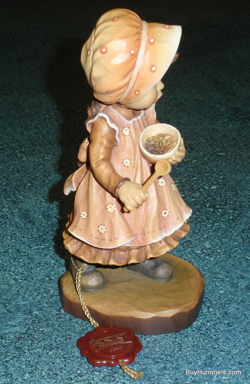 Ginger Snap ANRI Sarah Kay 6" Wood Carved Figurine Limited Edition Signed WIth Original Box