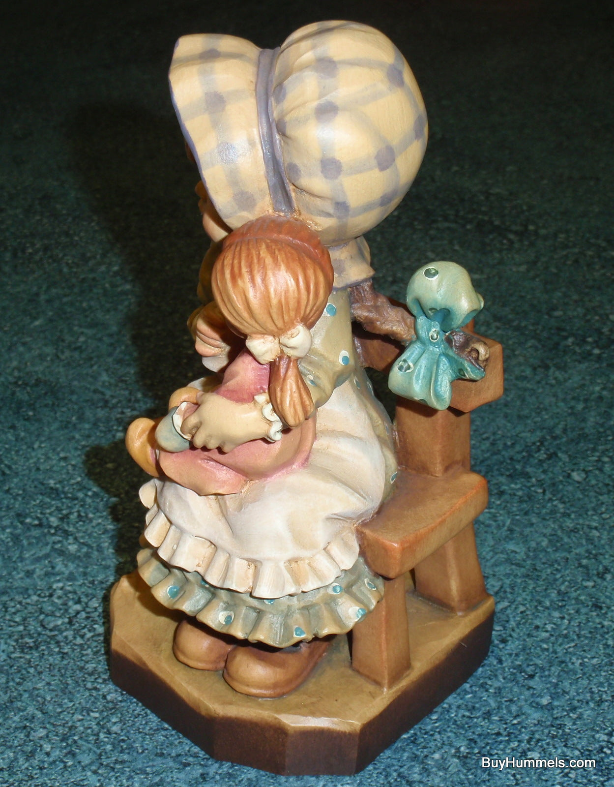 "Cherish" ANRI Sarah Kay Wood Carved 6" Figurine Signed With Original Box!