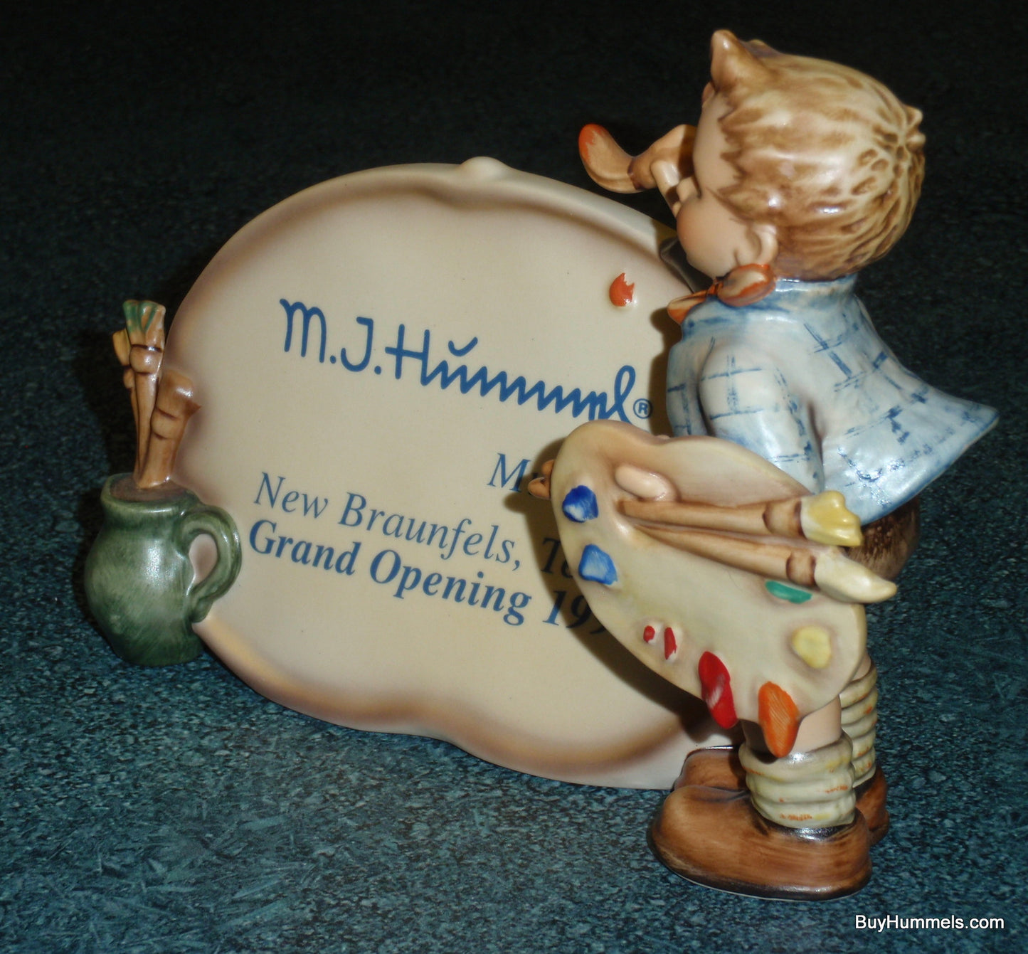 Hummel "The Artist" Museum Plaque 1993 GRAND OPENING New Braunfels Texas #756 With Box