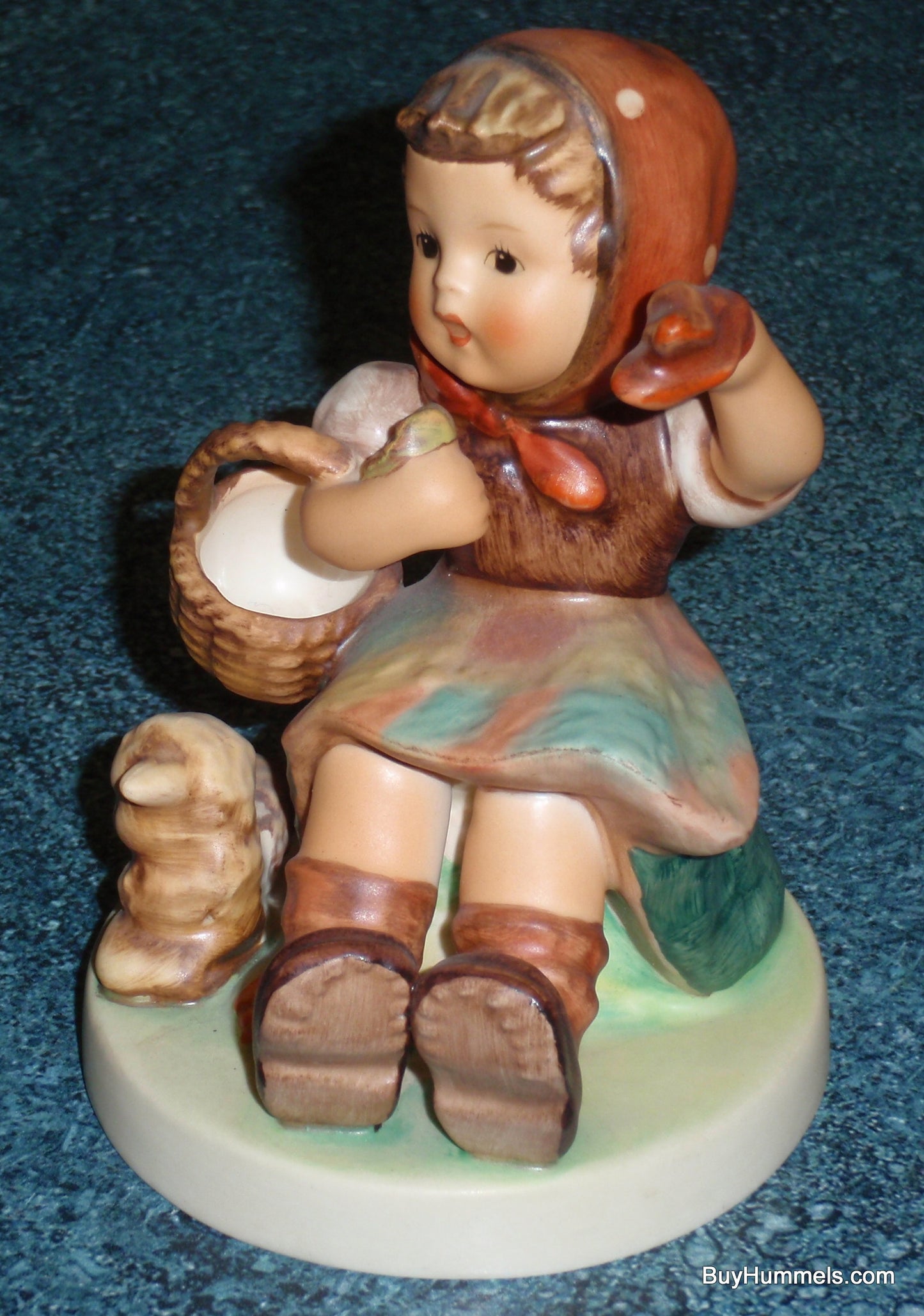 "Farewell" Goebel Hummel Figurine #65 - Girl Waving Goodbye!