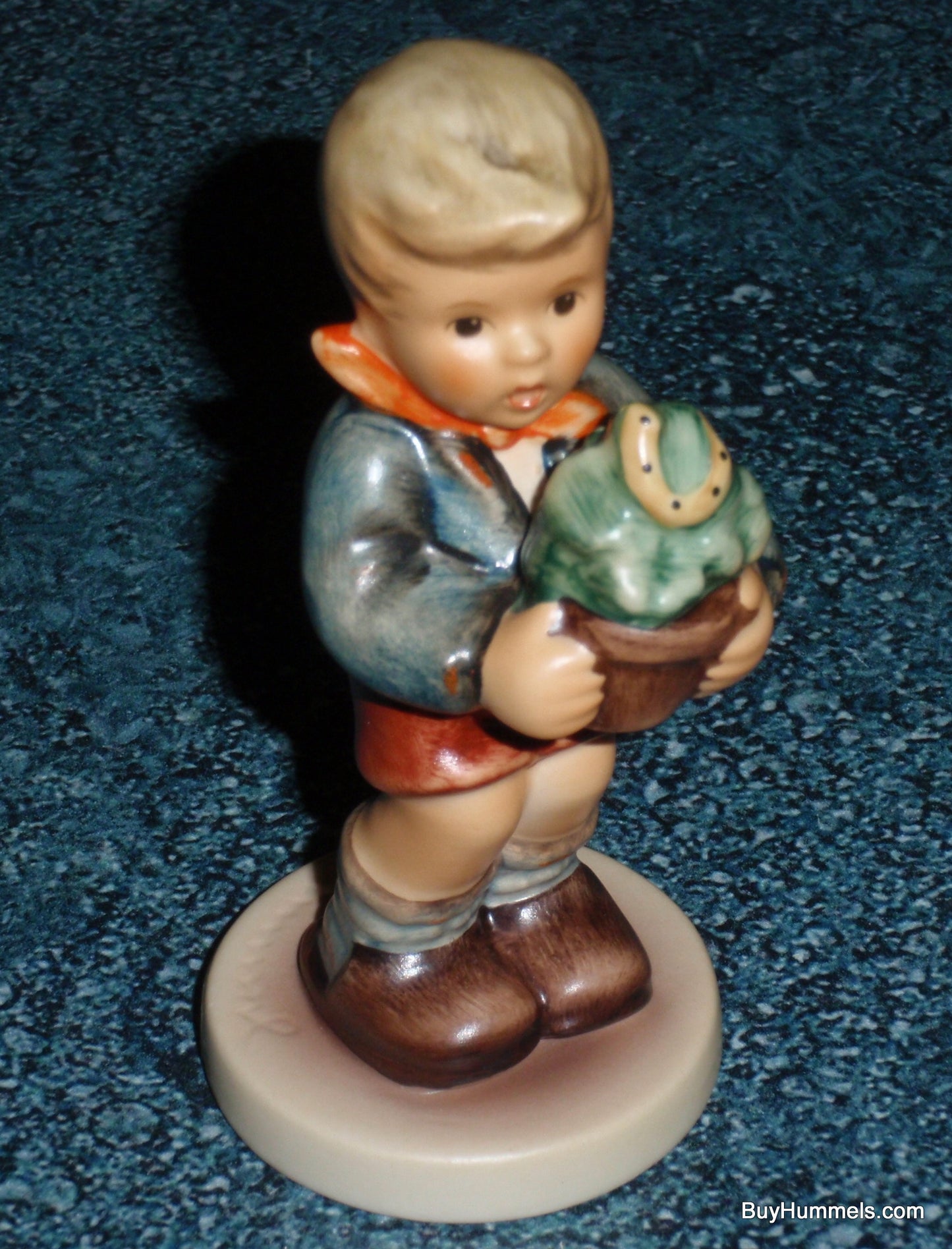 "Lucky Charmer" Goebel Hummel Figurine #2071 - Boy With Horse Shoe - Great Gift!
