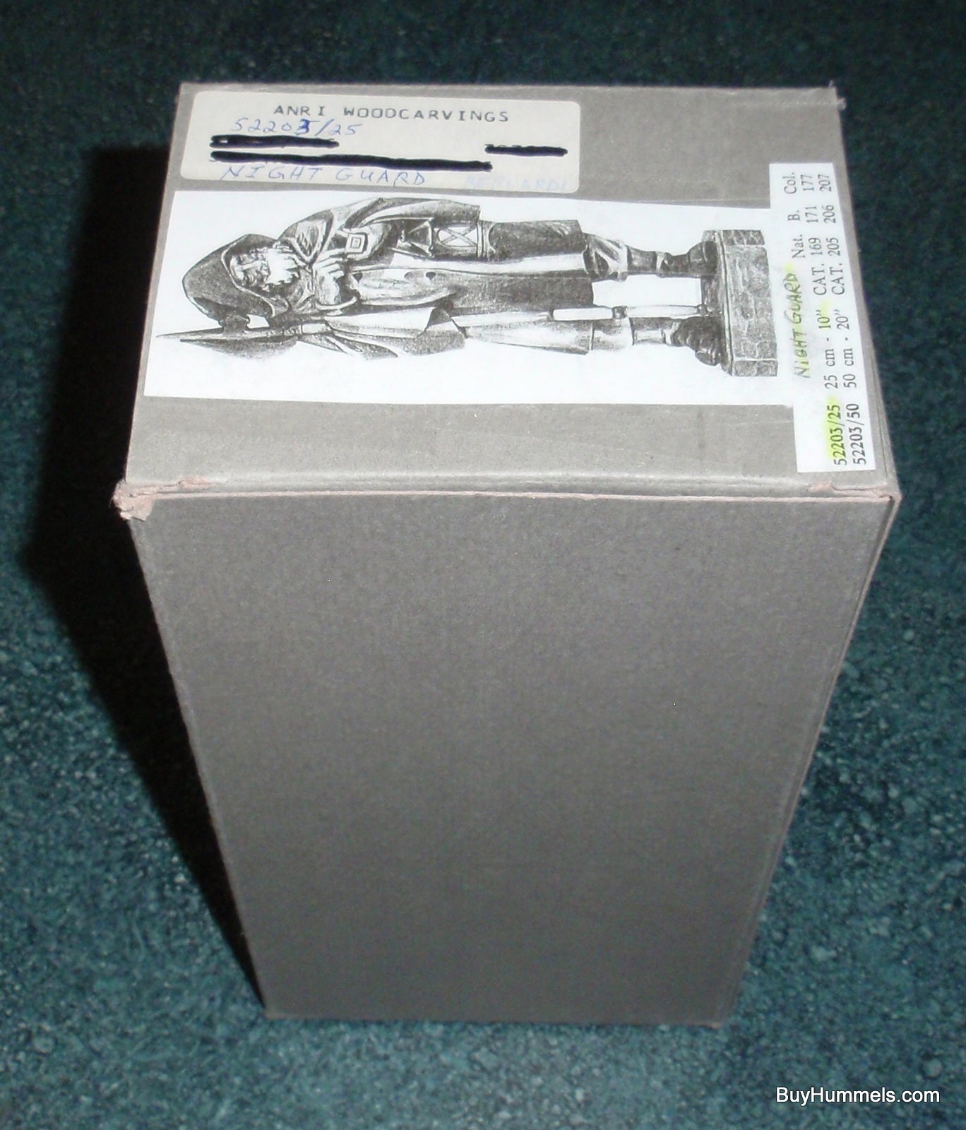 ANRI "Night Guard" Wood Carved 10" Figurine Signed With Original Box!