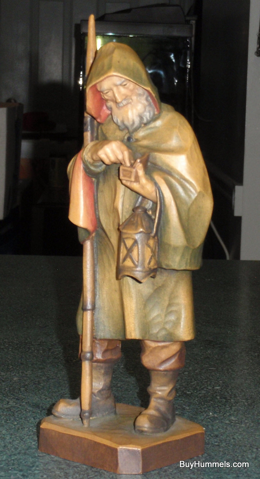 ANRI "Night Guard" Wood Carved 10" Figurine Signed With Original Box!