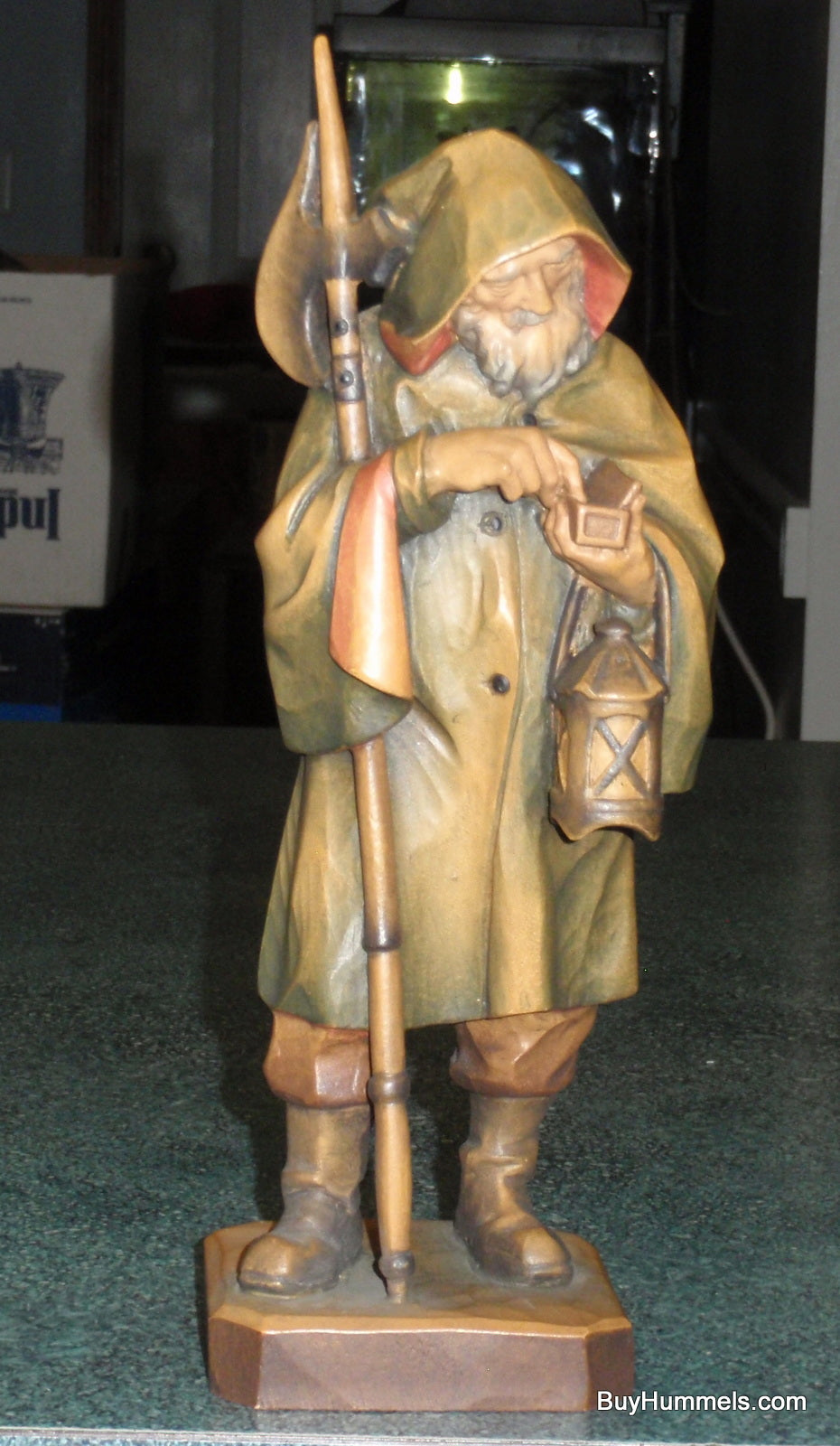 ANRI "Night Guard" Wood Carved 10" Figurine Signed With Original Box!
