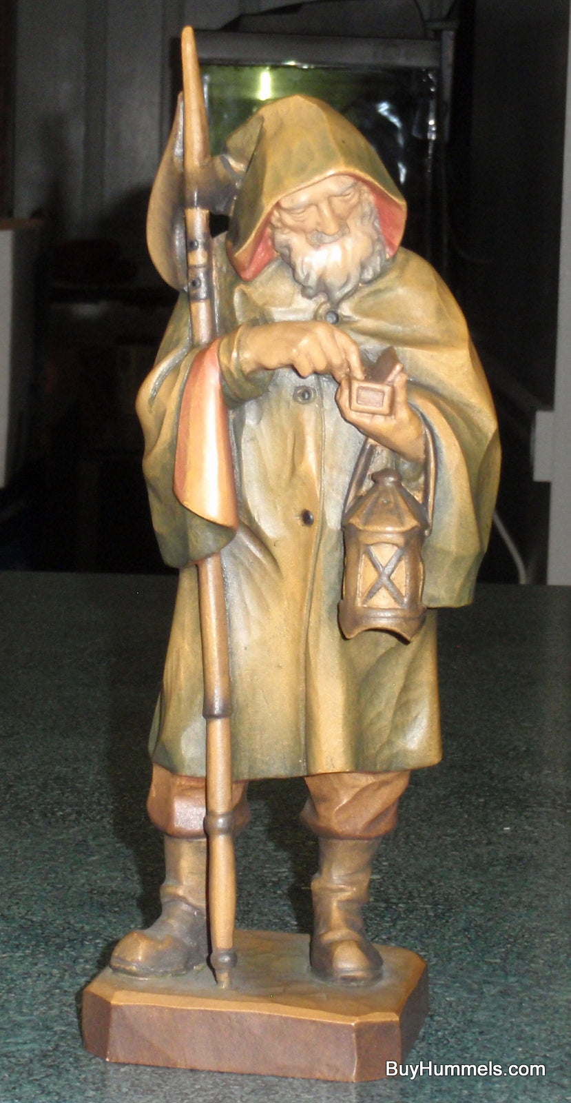 ANRI "Night Guard" Wood Carved 10" Figurine Signed With Original Box!