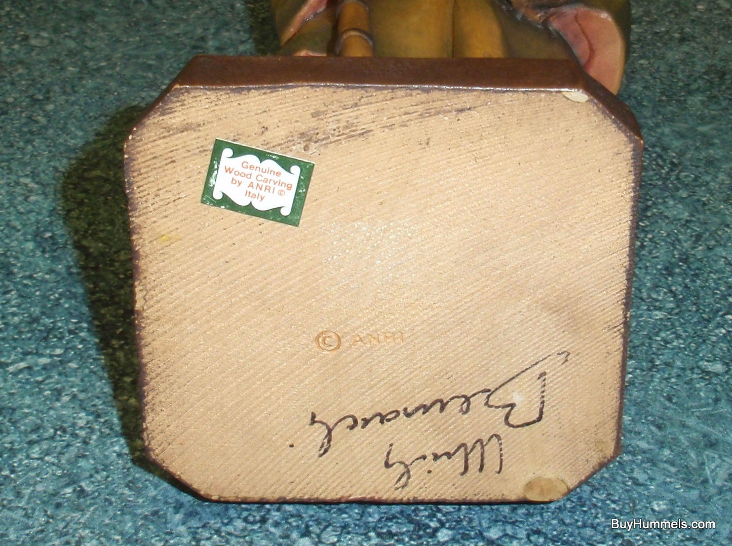 ANRI "Night Guard" Wood Carved 10" Figurine Signed With Original Box!