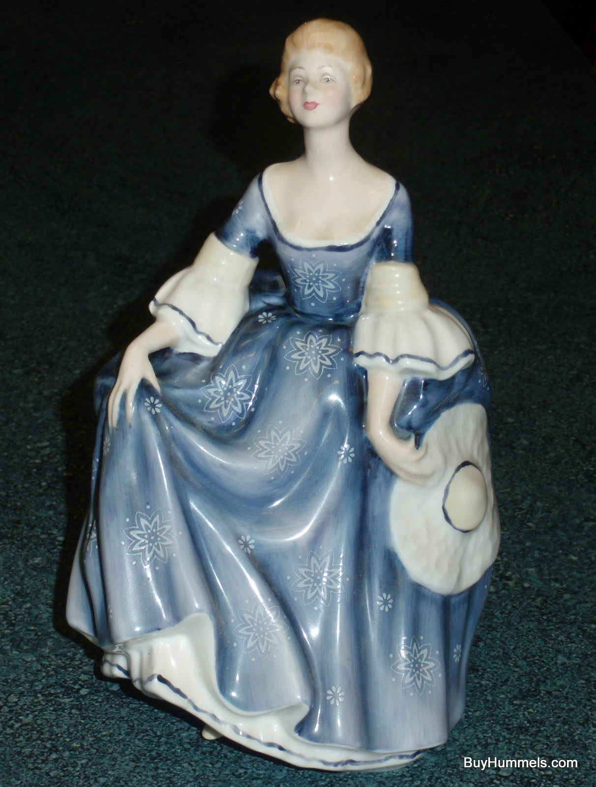 Royal Doulton Figurine "Hilary" With Blue Dress Peggy Davies Classics HN2335