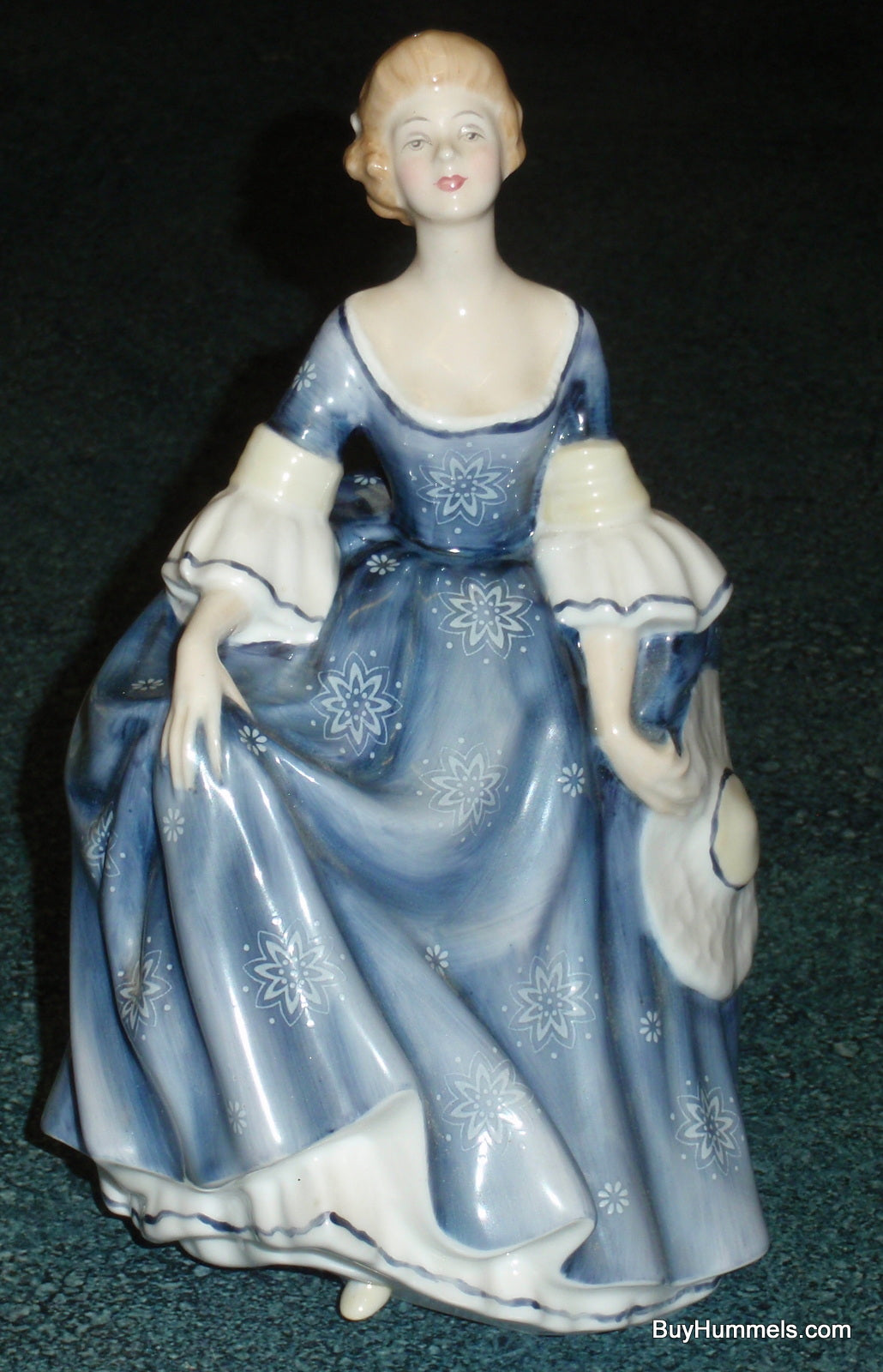 Royal Doulton Figurine "Hilary" With Blue Dress Peggy Davies Classics HN2335