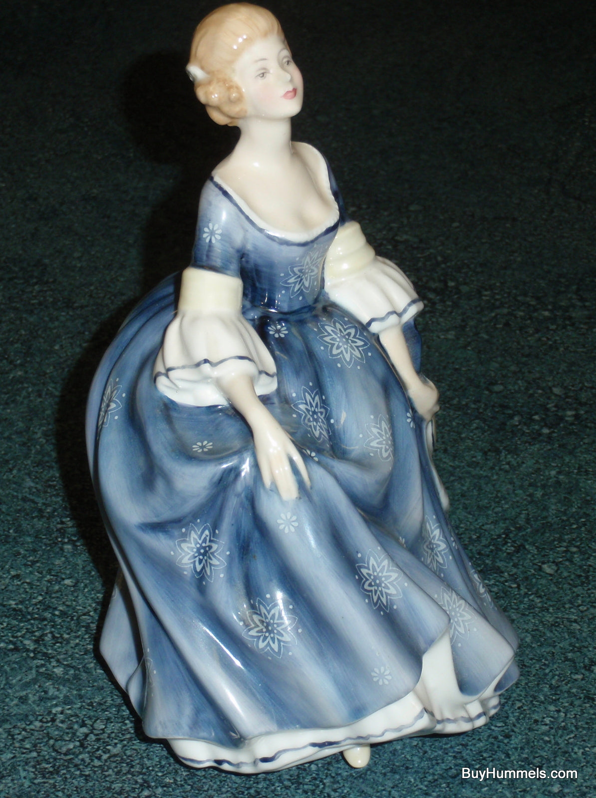 Royal Doulton Figurine "Hilary" With Blue Dress Peggy Davies Classics HN2335