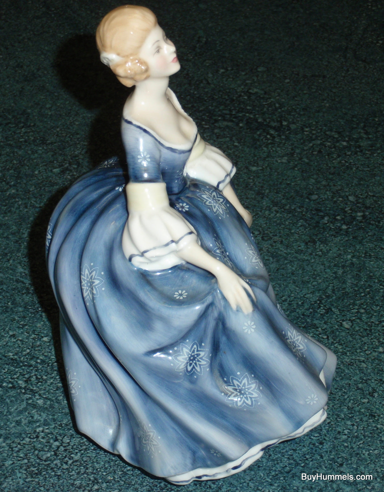 Royal Doulton Figurine "Hilary" With Blue Dress Peggy Davies Classics HN2335
