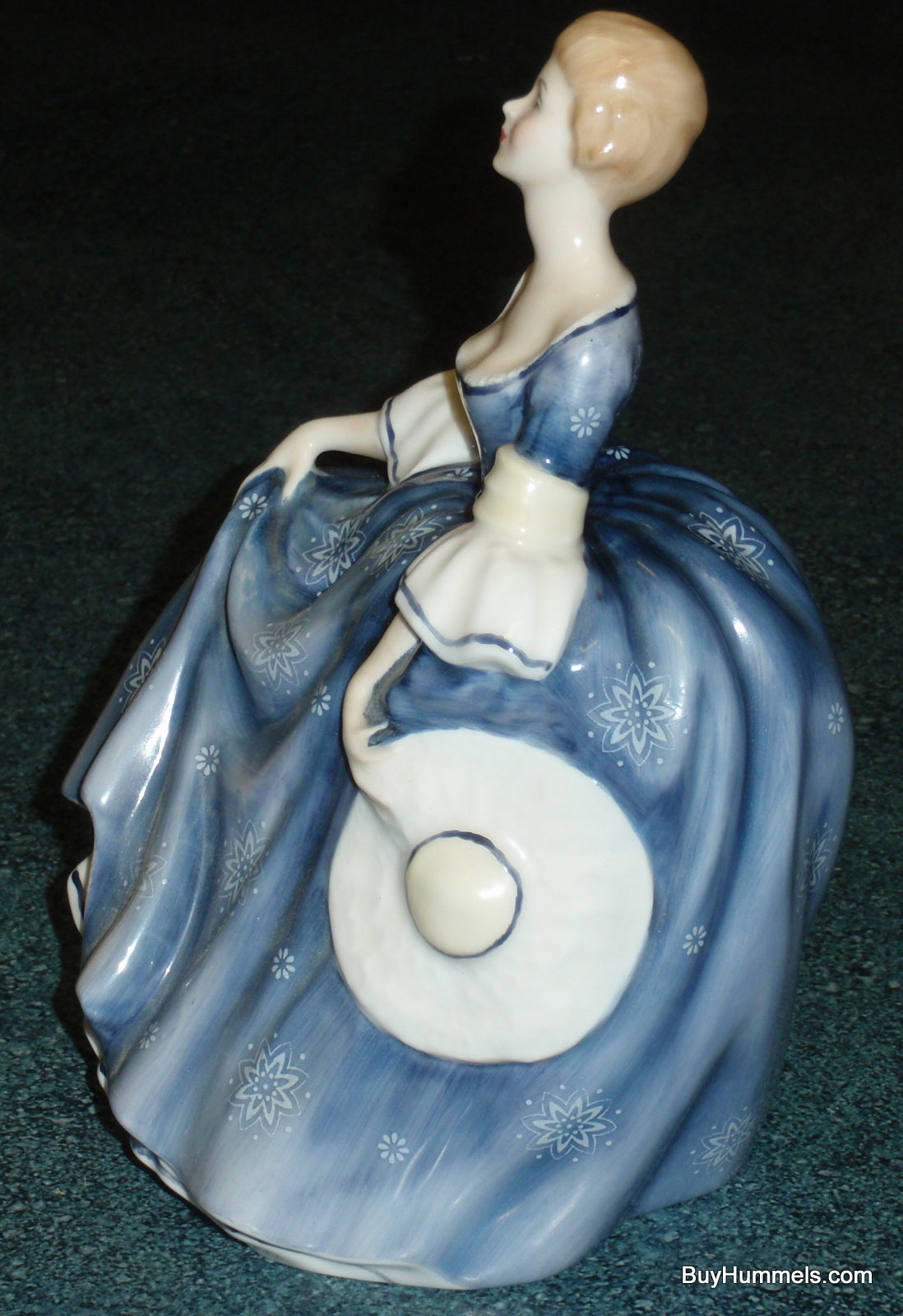 Royal Doulton Figurine "Hilary" With Blue Dress Peggy Davies Classics HN2335