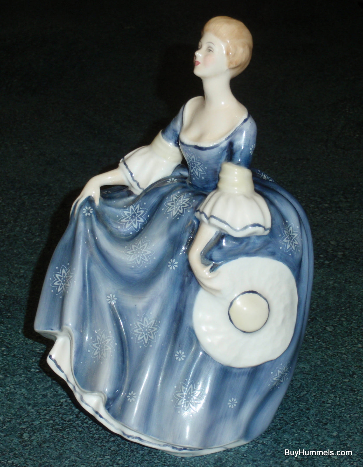 Royal Doulton Figurine "Hilary" With Blue Dress Peggy Davies Classics HN2335