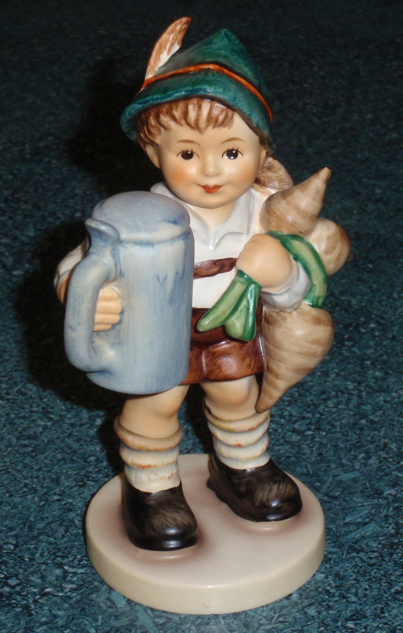 "For Father" Goebel Hummel Figurine #87 - Boy With Stein And Turnips!