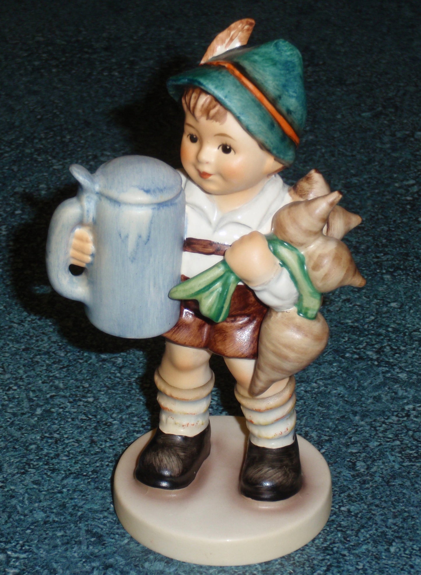 "For Father" Goebel Hummel Figurine #87 - Boy With Stein And Turnips!