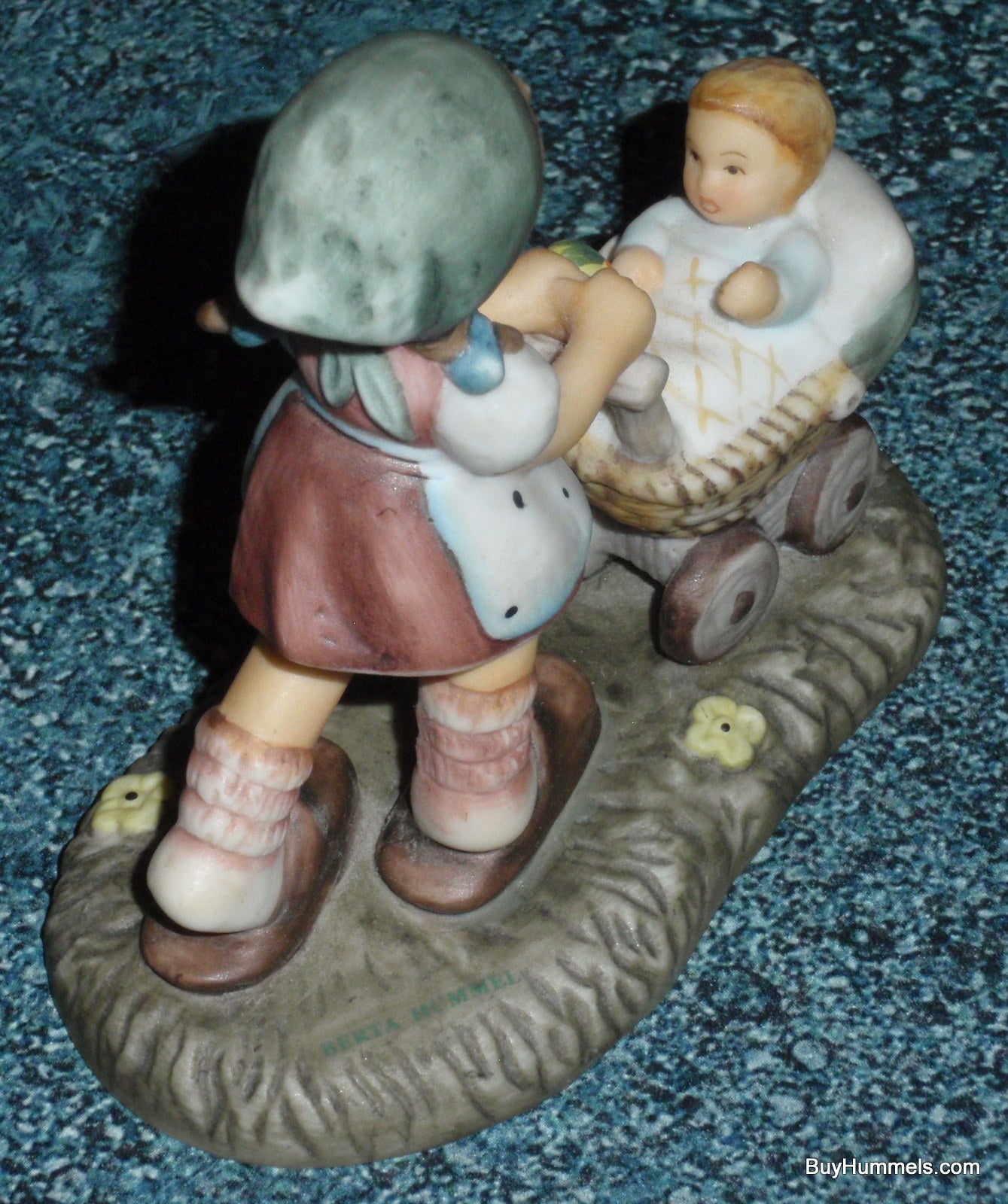Goebel For Month July "Sunshine Stroll" Hummel Figurine Girl With Baby Carriage!
