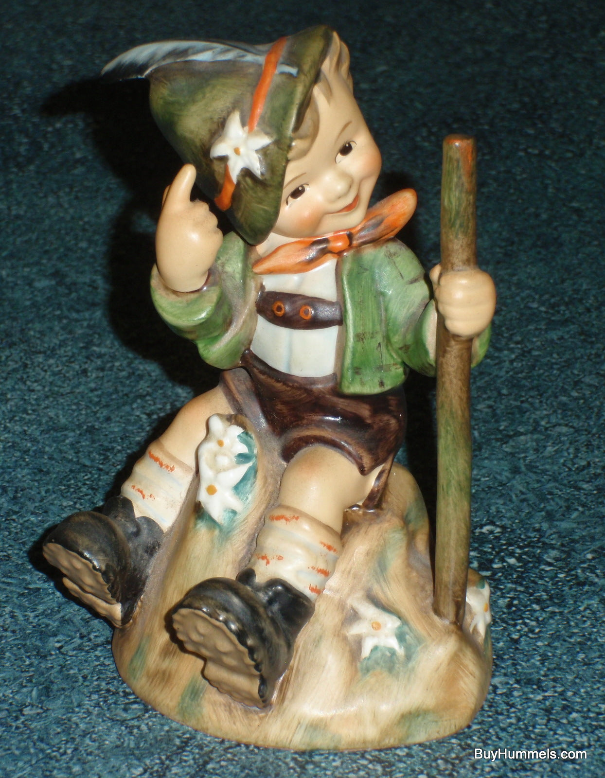 "Mountaineer" Goebel Hummel Figurine #315 From Germany - Boy On Mountaintop