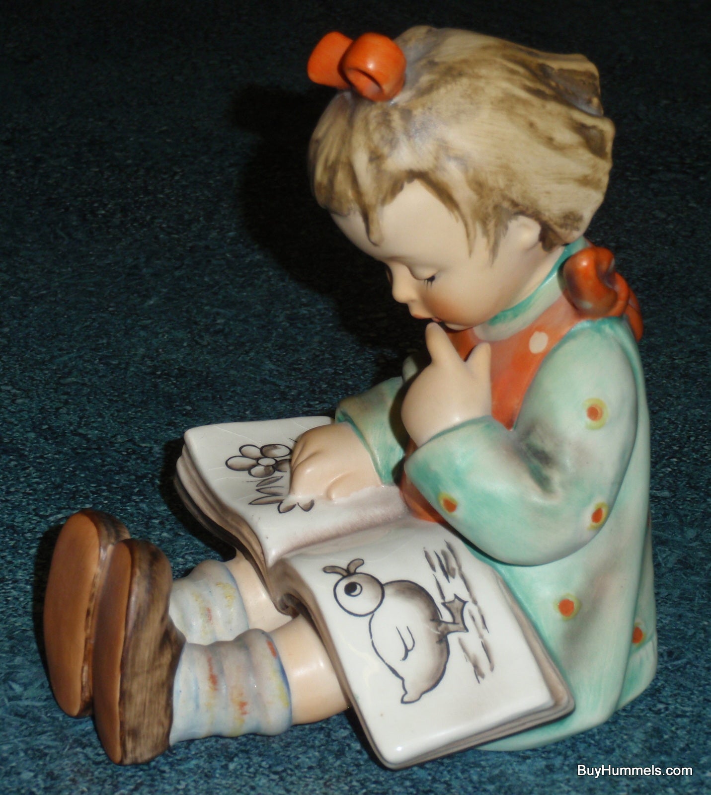 Girl Bookworm Goebel Hummel Figurine #14/B Bookend - Very Rare Gift!