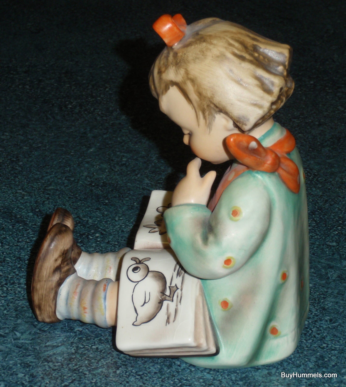 Girl Bookworm Goebel Hummel Figurine #14/B Bookend - Very Rare Gift!