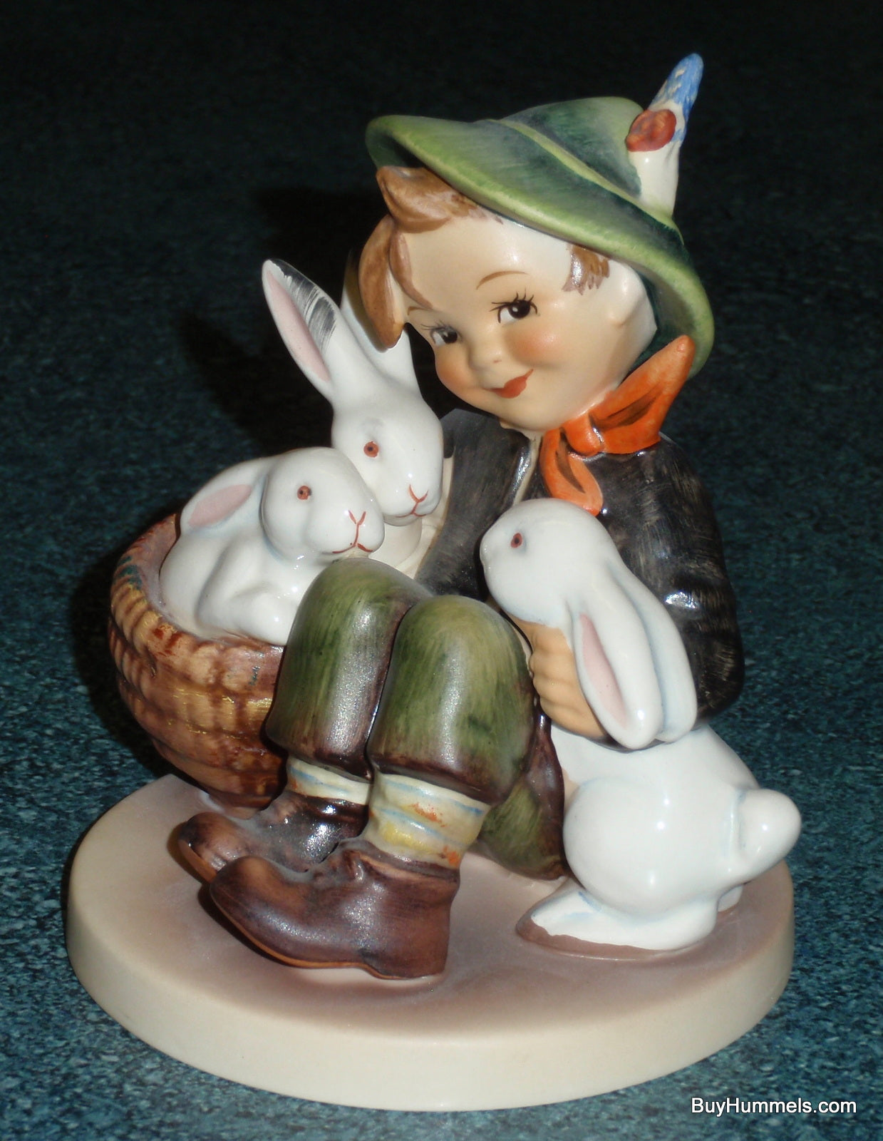"Playmates" Hummel Bunnies Figurine #58/1 - Boy With Bunnies - Large Version!