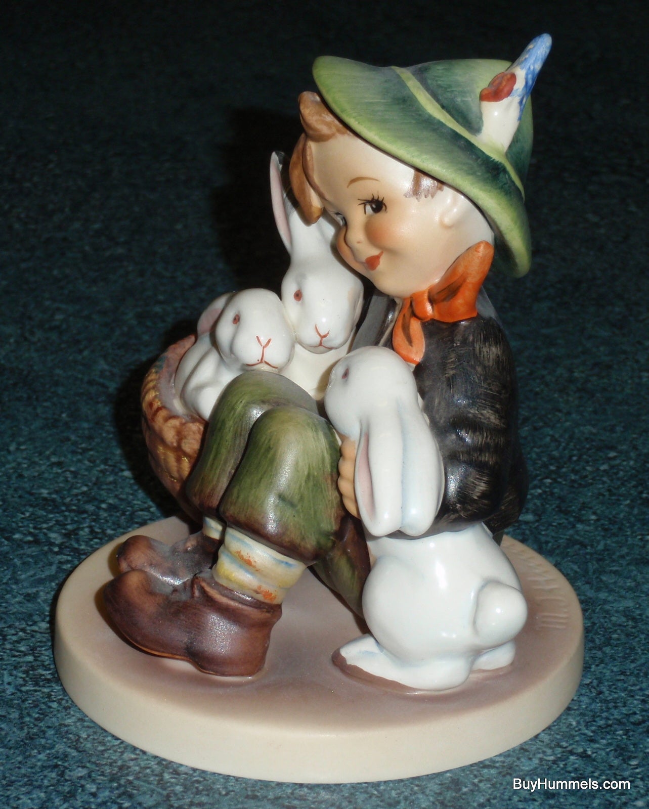 "Playmates" Hummel Bunnies Figurine #58/1 - Boy With Bunnies - Large Version!