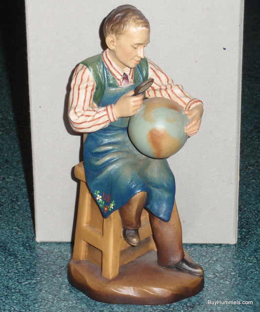 Anri Wood Carving "Planning The Tour" Bernadi’s Reflections Signed By Ulrich Bernadi With Original Box - Very Rare Collectible Gift!