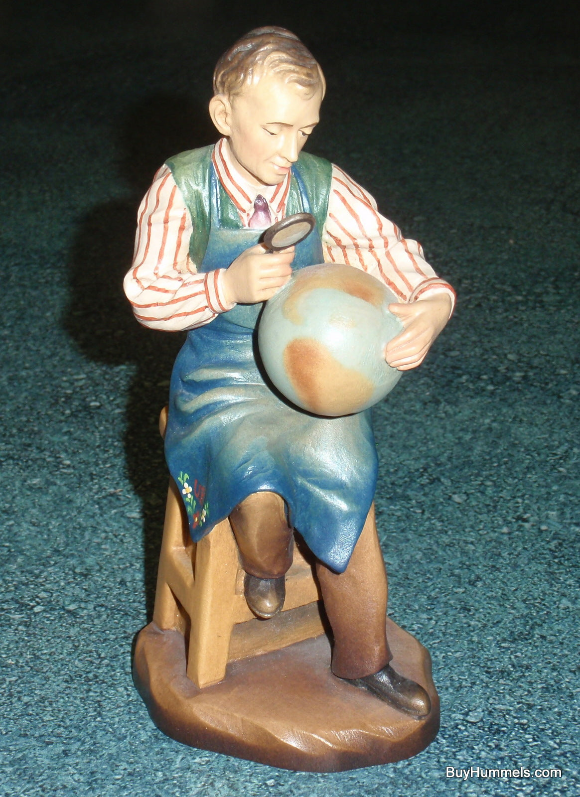 Anri Wood Carving "Planning The Tour" Bernadi’s Reflections Signed By Ulrich Bernadi With Original Box - Very Rare Collectible Gift!