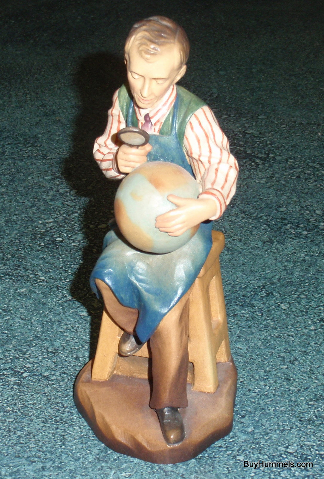Anri Wood Carving "Planning The Tour" Bernadi’s Reflections Signed By Ulrich Bernadi With Original Box - Very Rare Collectible Gift!