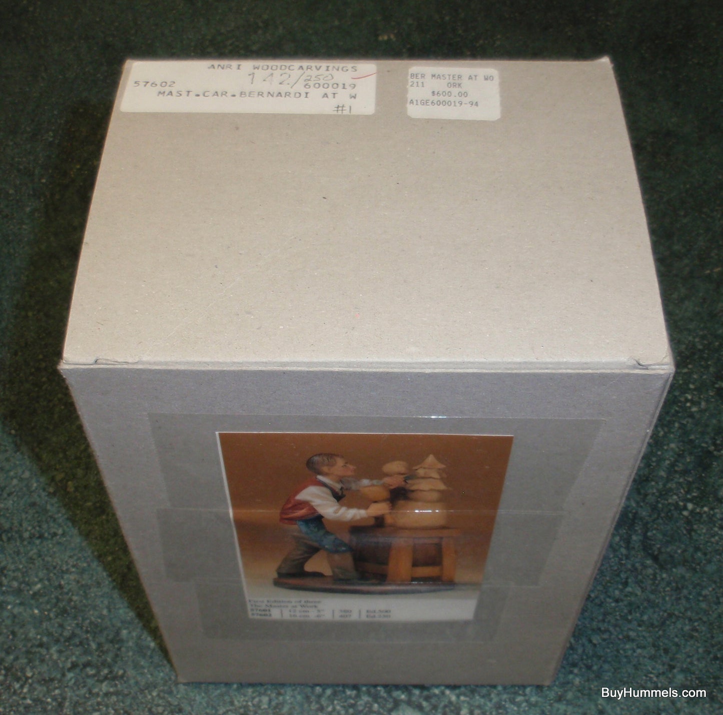 ANRI Wood Carving "Master At Work" Bernardi's Reflections SIGNED With Box - RARE