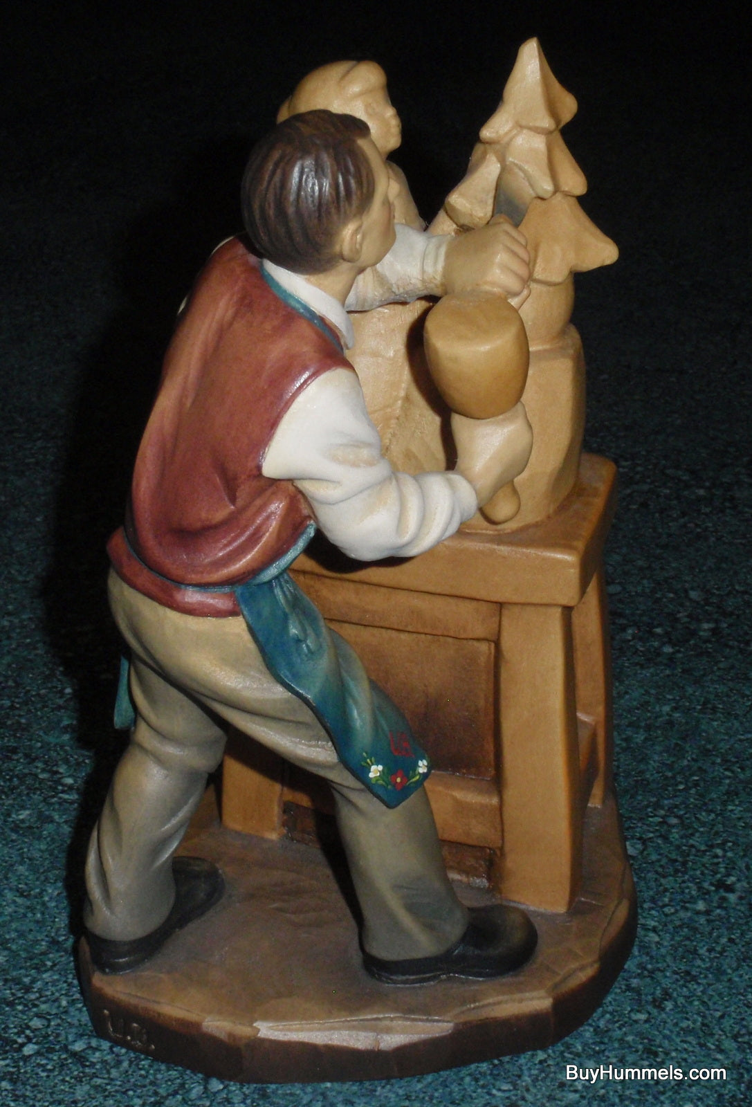 ANRI Wood Carving "Master At Work" Bernardi's Reflections SIGNED With Box - RARE
