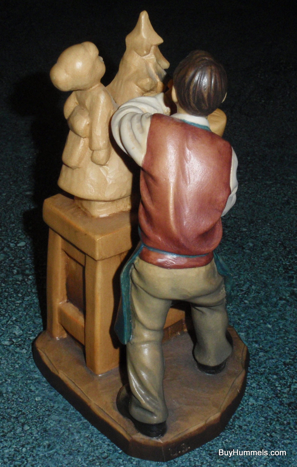 ANRI Wood Carving "Master At Work" Bernardi's Reflections SIGNED With Box - RARE