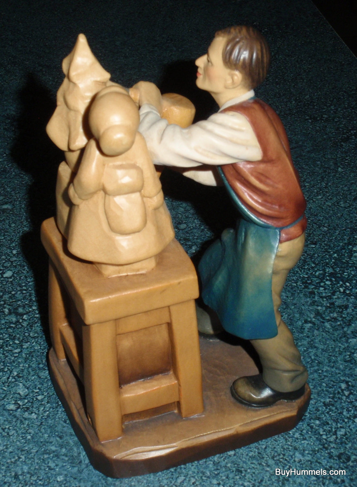 ANRI Wood Carving "Master At Work" Bernardi's Reflections SIGNED With Box - RARE