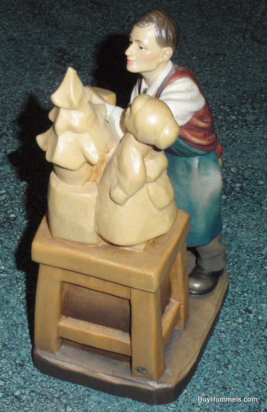 ANRI Wood Carving "Master At Work" Bernardi's Reflections SIGNED With Box - RARE
