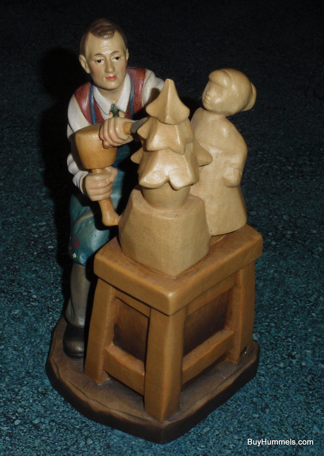 ANRI Wood Carving "Master At Work" Bernardi's Reflections SIGNED With Box - RARE