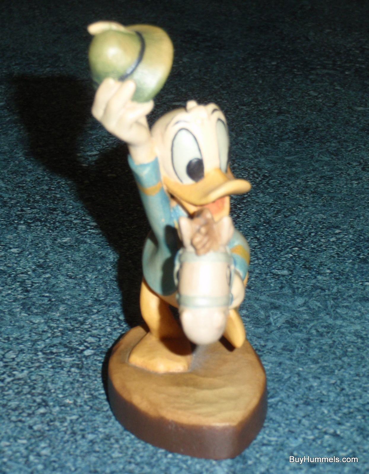 Anri 4" Disney Donald Duck Figurine Riding Stick Horse Signed With Original Box #656004