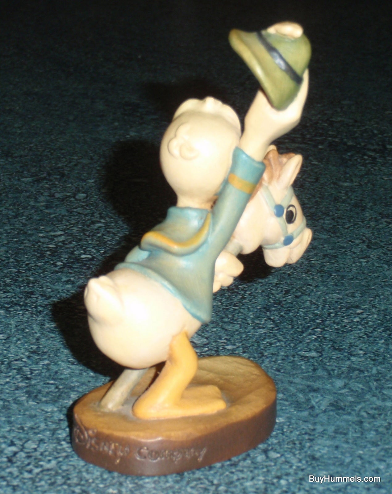 Anri 4" Disney Donald Duck Figurine Riding Stick Horse Signed With Original Box #656004