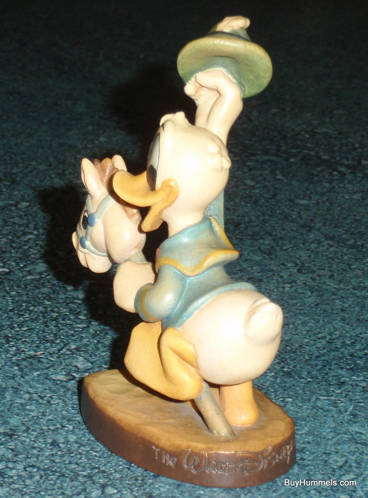 Anri 4" Disney Donald Duck Figurine Riding Stick Horse Signed With Original Box #656004