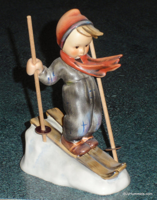 "Skier" Goebel Hummel Figurine #59 - With Wooden Poles - RARE COLLECTIBLE CHRISTMAS GIFT!