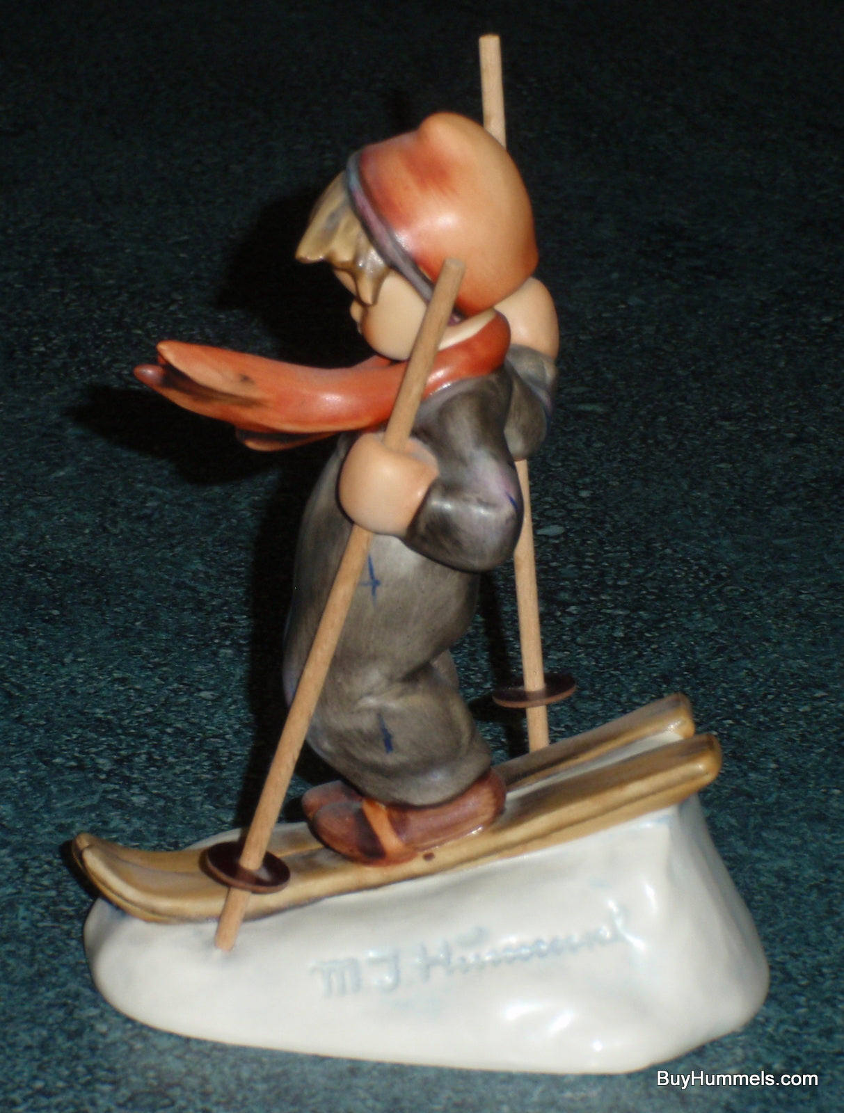 "Skier" Goebel Hummel Figurine #59 - With Wooden Poles - RARE COLLECTIBLE CHRISTMAS GIFT!