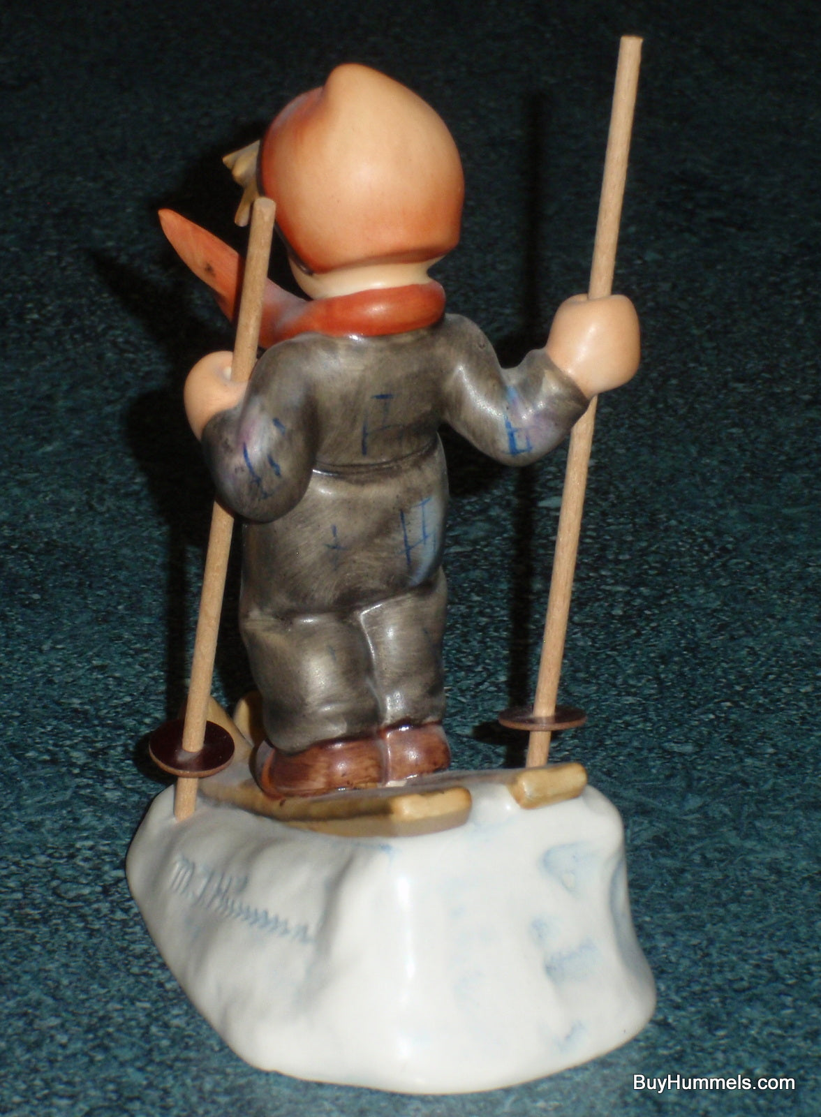 "Skier" Goebel Hummel Figurine #59 - With Wooden Poles - RARE COLLECTIBLE CHRISTMAS GIFT!