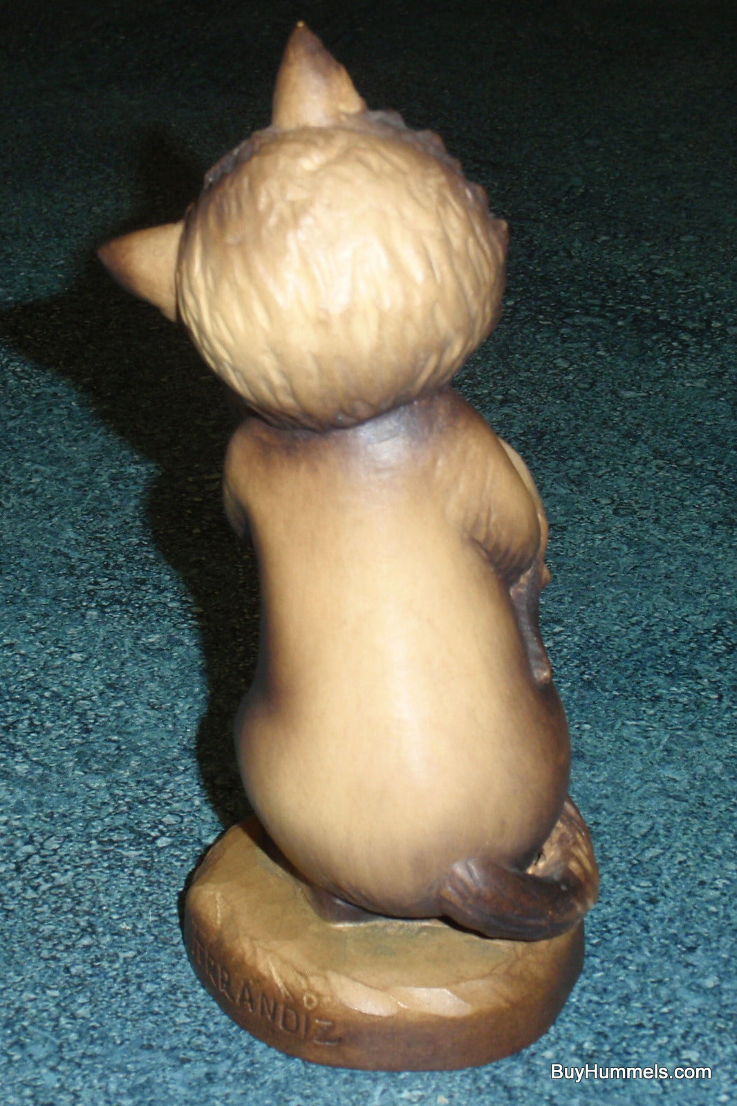 Tender Moments 6" Anri Ferrandiz Carved Wood Cat & Kitten Figurine Signed With Box!