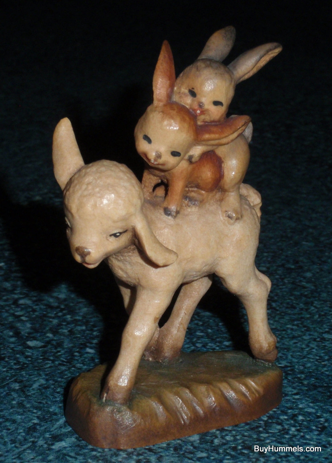 Anri Ferrandiz Wood Carved 3" Figurine "Spring Outing" Signed With Original Box - RARE!