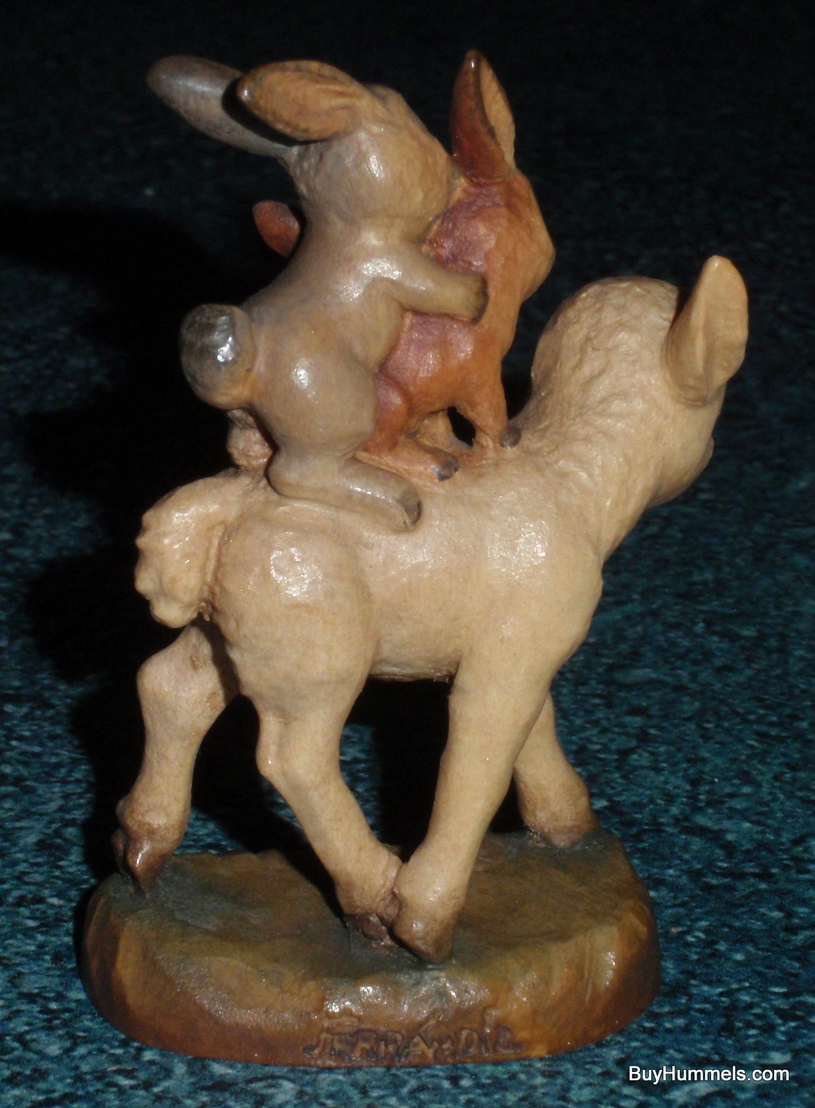 Anri Ferrandiz Wood Carved 3" Figurine "Spring Outing" Signed With Original Box - RARE!
