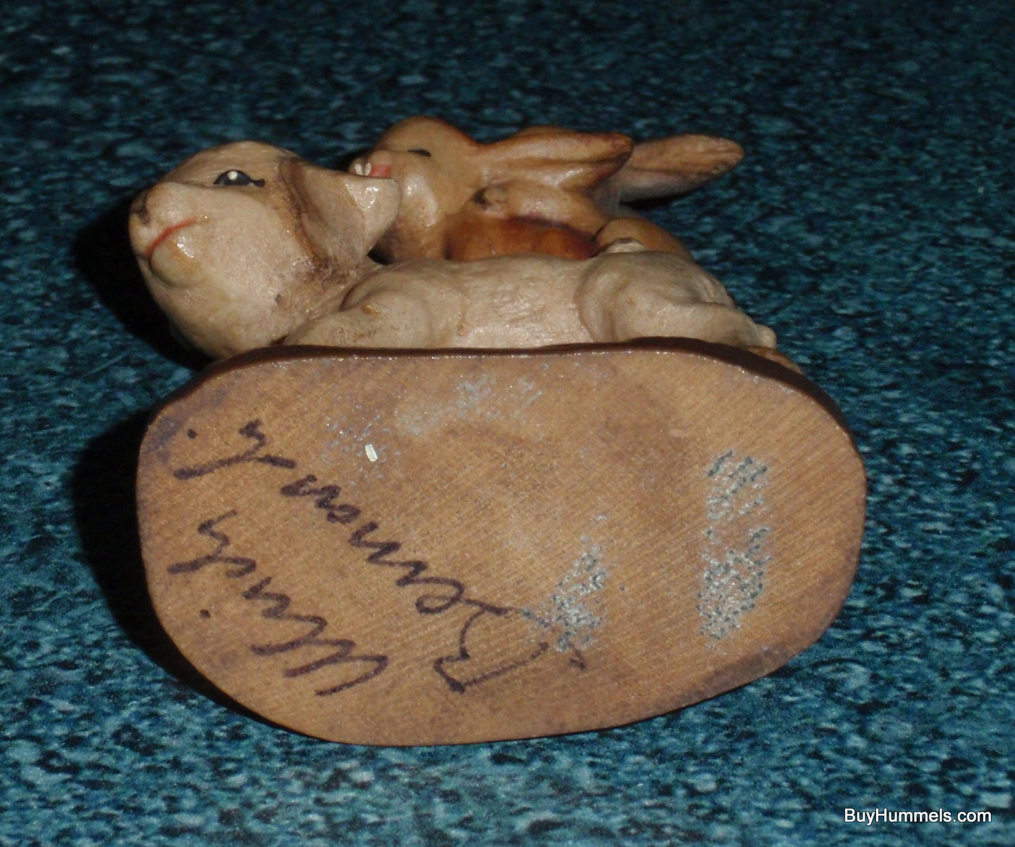 Anri Ferrandiz Wood Carved 3" Figurine "Spring Outing" Signed With Original Box - RARE!