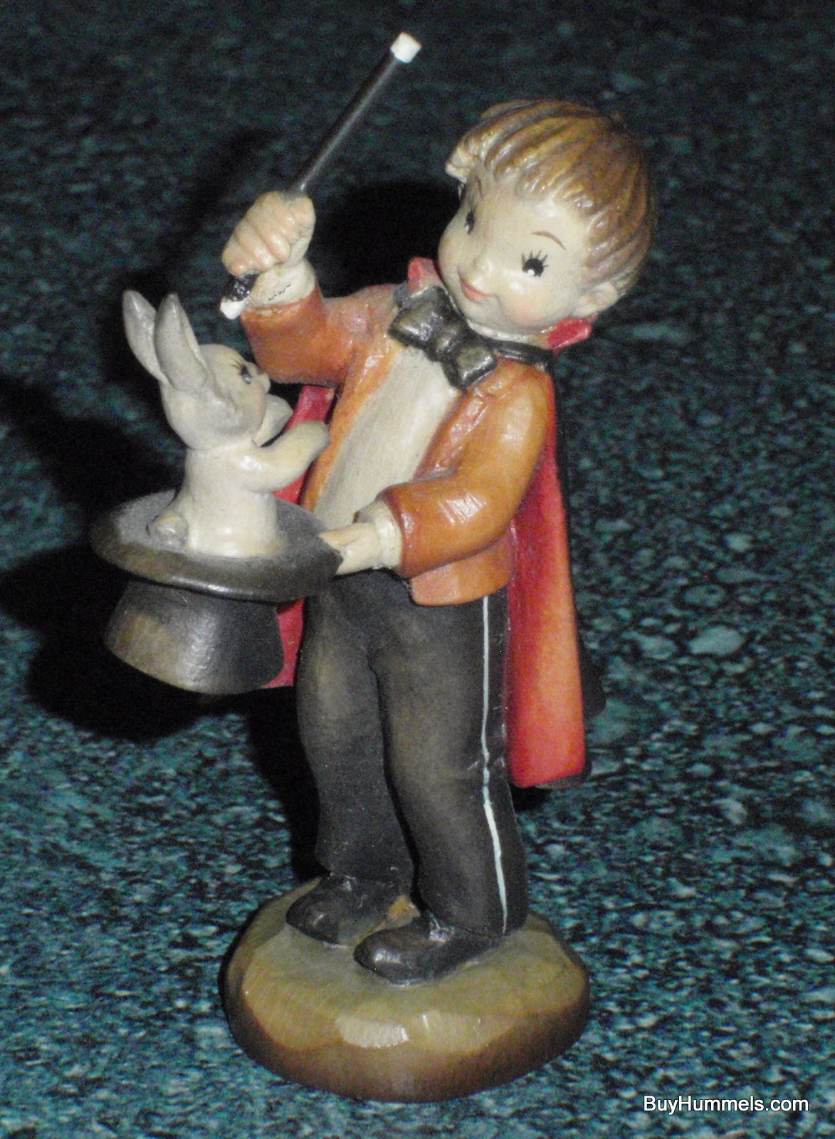 ANRI Ferrandiz Abracadabra 3" LIMITED EDITION Wood Carving Figurine With Original Box #55645 - Little Boy Pulling Rabbit From Hat!