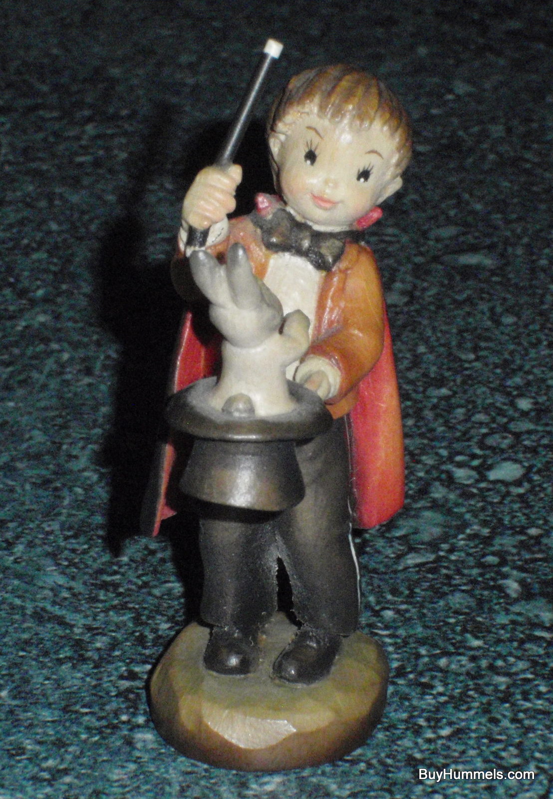 ANRI Ferrandiz Abracadabra 3" LIMITED EDITION Wood Carving Figurine With Original Box #55645 - Little Boy Pulling Rabbit From Hat!