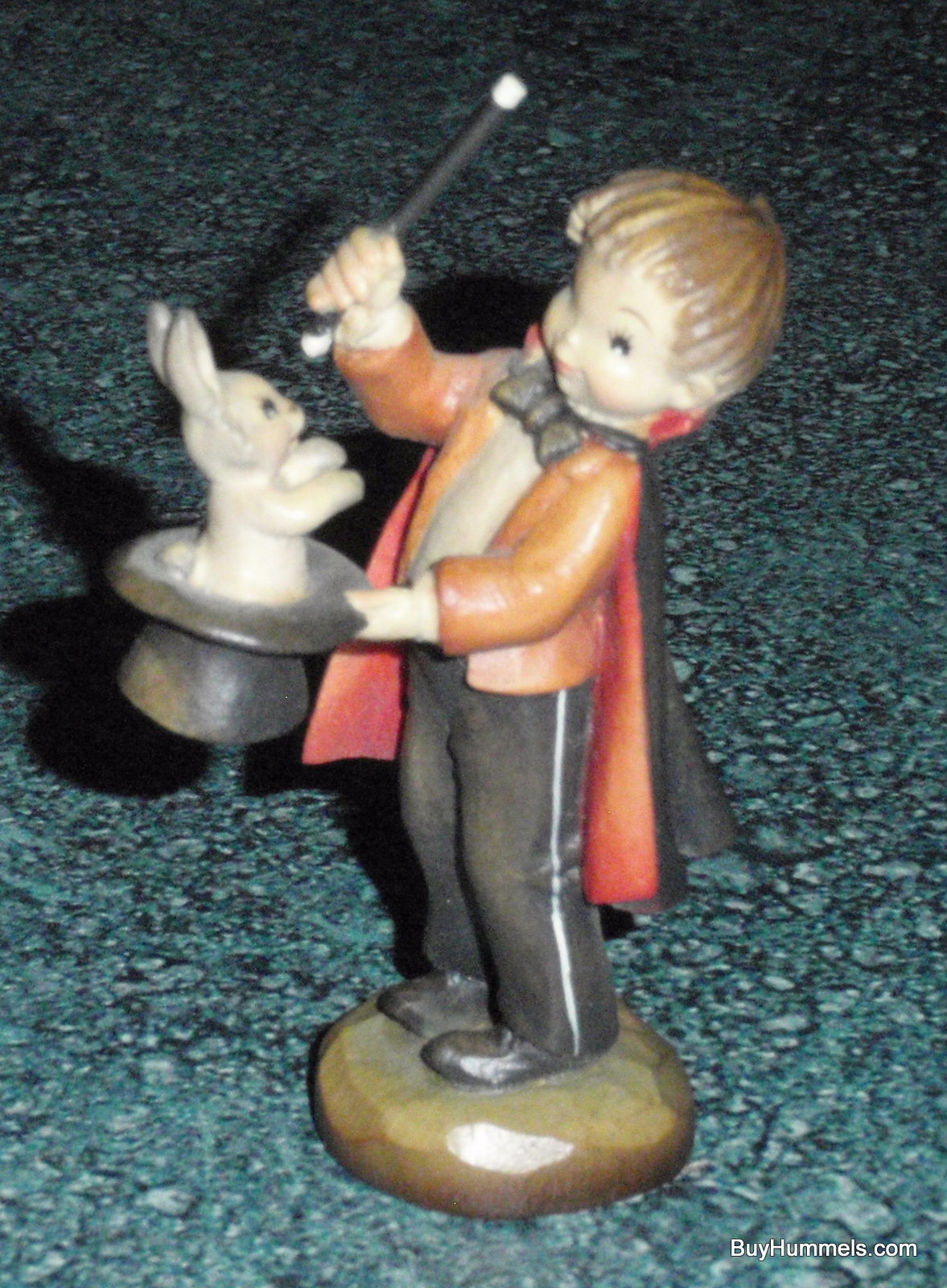 ANRI Ferrandiz Abracadabra 3" LIMITED EDITION Wood Carving Figurine With Original Box #55645 - Little Boy Pulling Rabbit From Hat!