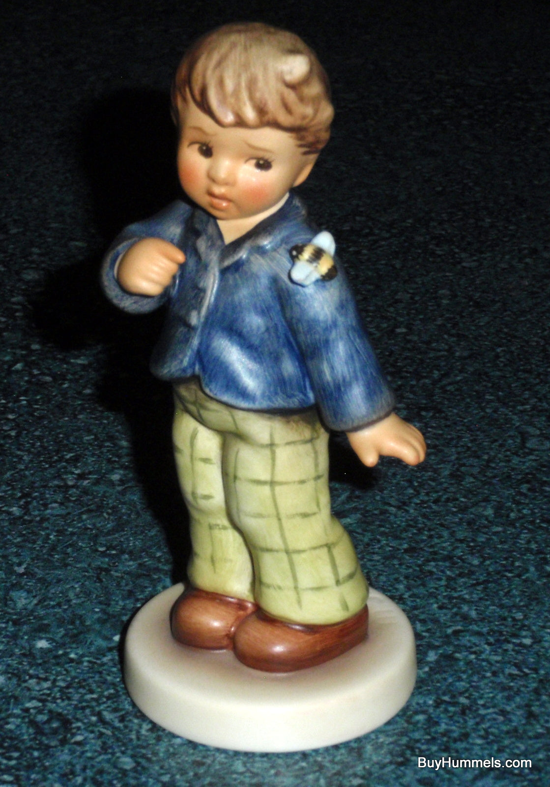 "Who Are You?" #2295 Goebel Hummel Figurine - Boy With Bumble Bee - GIFT!