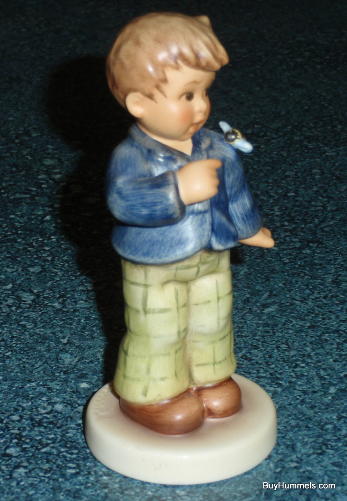 "Who Are You?" #2295 Goebel Hummel Figurine - Boy With Bumble Bee - GIFT!