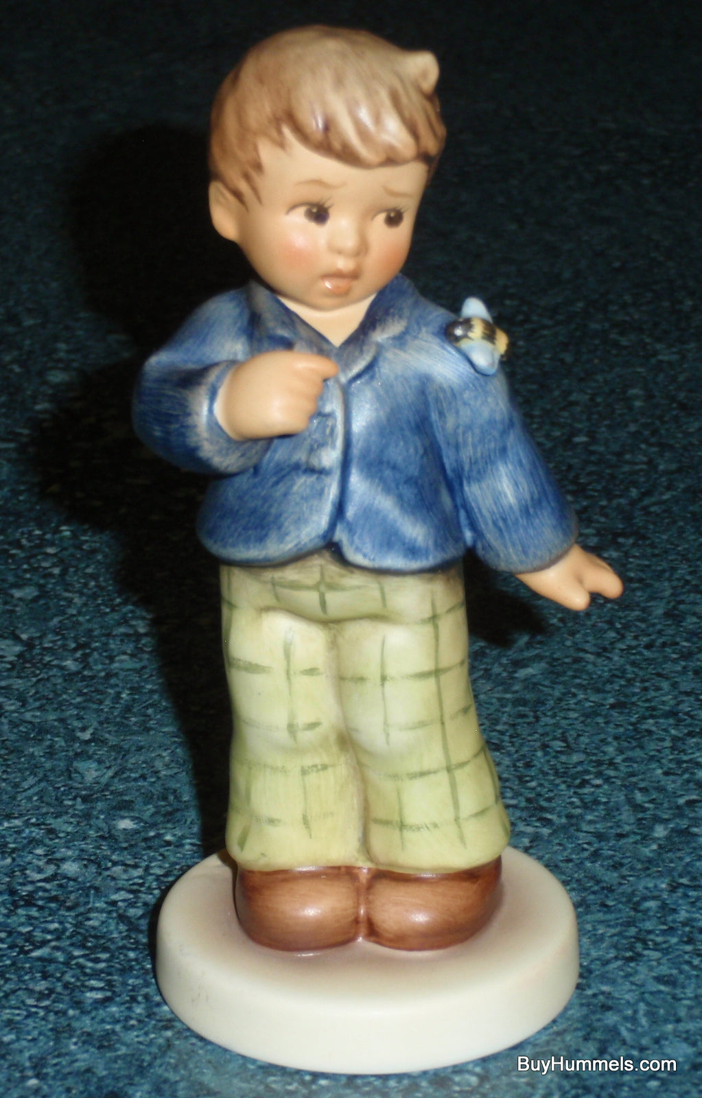 "Who Are You?" #2295 Goebel Hummel Figurine - Boy With Bumble Bee - GIFT!